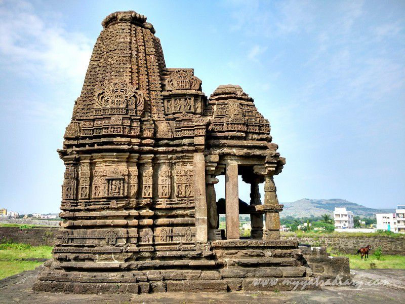 Ganesha temple at gondeshwar temple in sinnar near nashik maharashtra